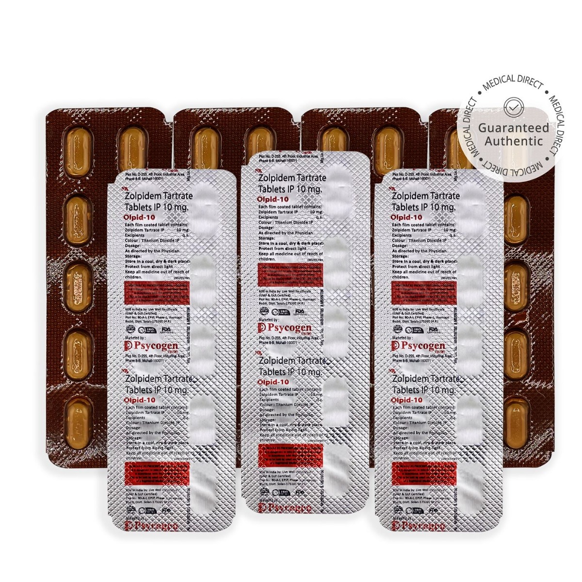 Zolpidem Tartrate IP 10mg Tablets - Psycogen - Image 3
