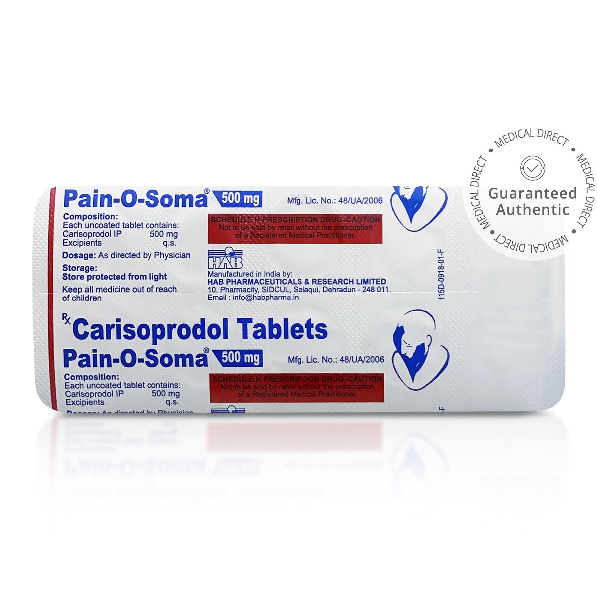 Carisoprodol Pain-O-Soma 500mg Tablets - HAB - Image 4