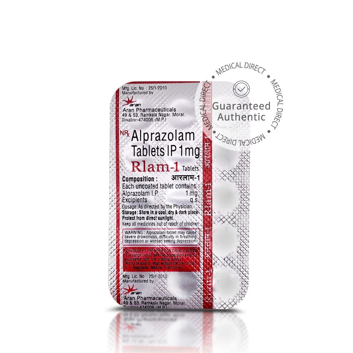 Alprazolam Xanax 1mg Tablets - Aran