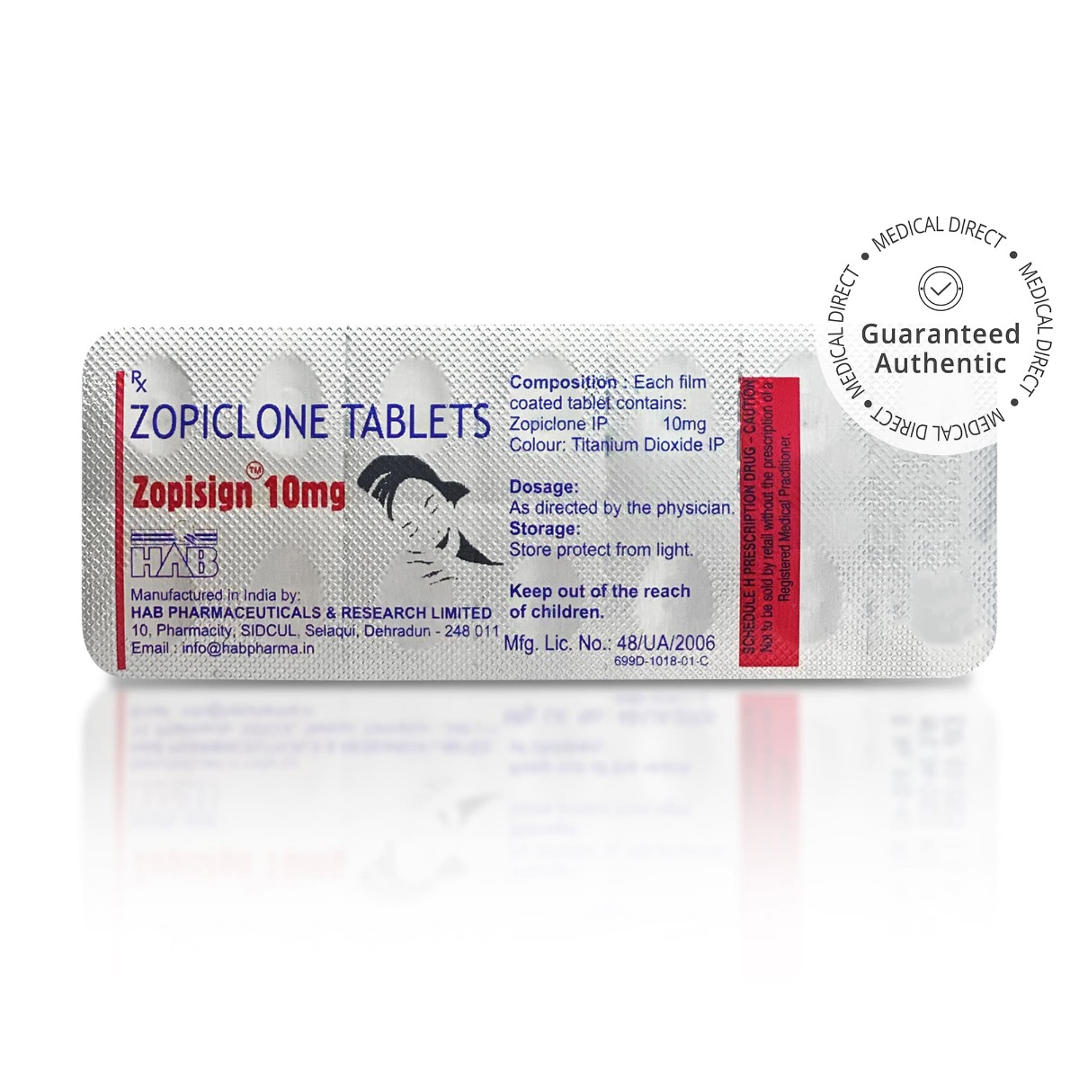 Zopiclone Zopisign 10mg Tablets - HAB - Image 4